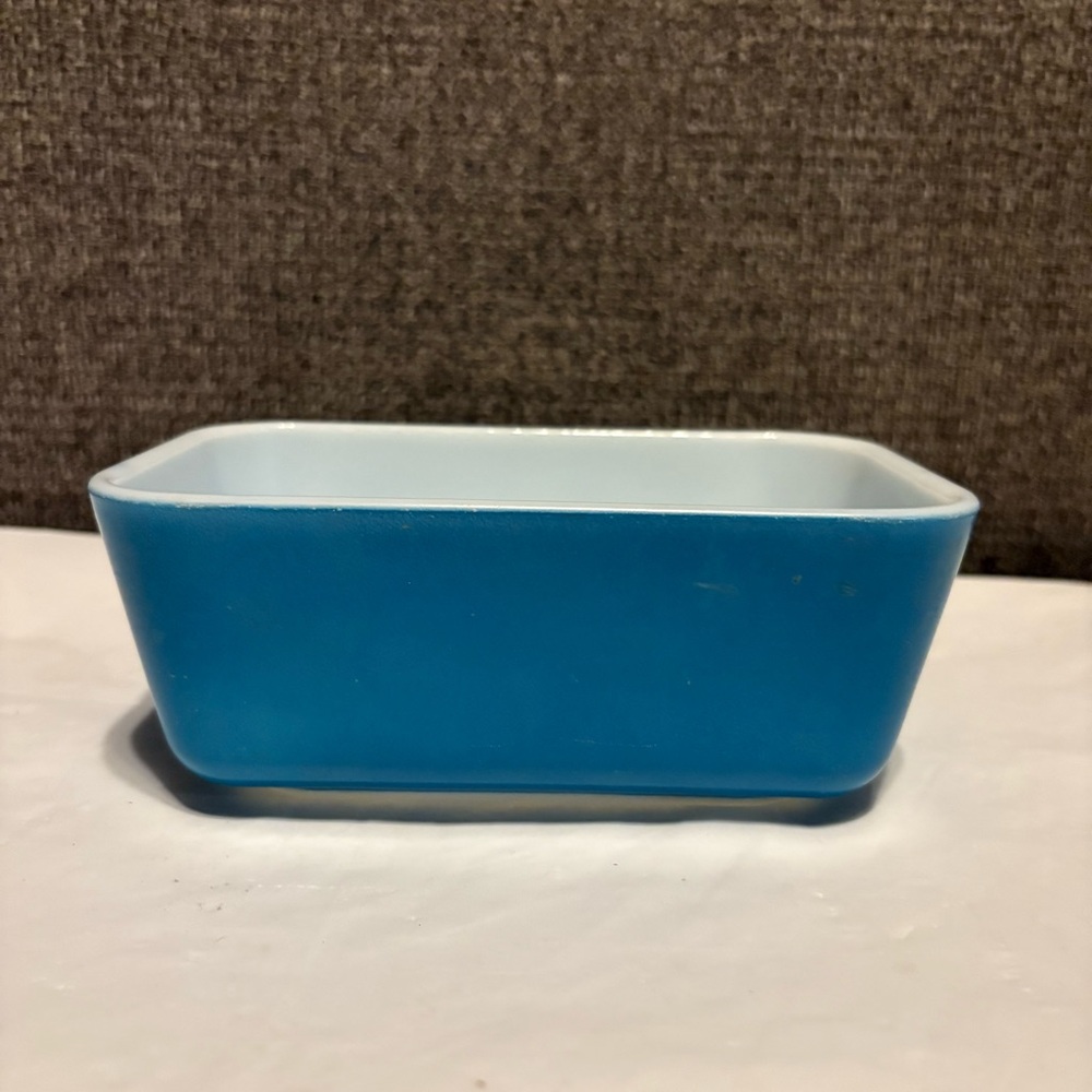 Vintage Pyrex Blue Rectangular Ovenware Dish 0502 No Lid Collectible Retro